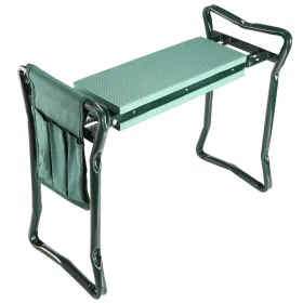 Foldable Garden Kneeler Seat With Kneeling Soft Cushion Pad Tools Pouch Portable Gardener (Option: green)