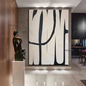 Original hand-painted minimalist abstract living room oil painting porch light luxury modern Living Room hallway bedroom luxurious decorative pai (size: 150x220cm)