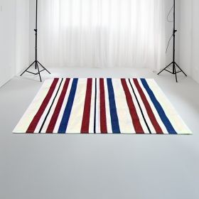 "American Flag Doormat - Red White Blue Striped Non-Woven Rug for Front Door, Summer Holiday Decor" (Color: 24 inches x 16 inches)