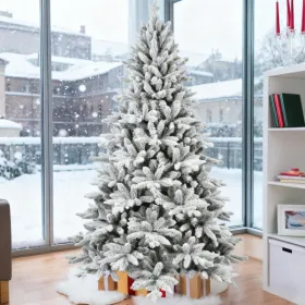7ft Flocked Christmas Tree (Option: defaulttitle)