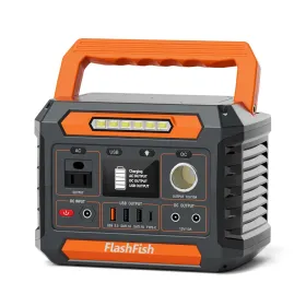 Flashfish P66A 200W Solar Generator, Portable Power Station Battery Pack With AC/USB/DC Output, 144.3Wh Capacity Comes With Multiple Adapters For (Option: 200WPortablePowerStation)